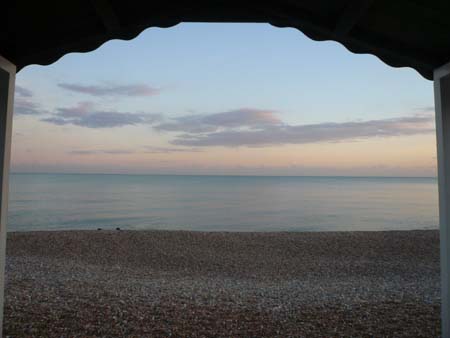 Beach hut October 2008 late afternoon