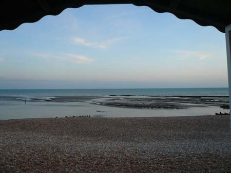 Beach hut October 2008 low tide